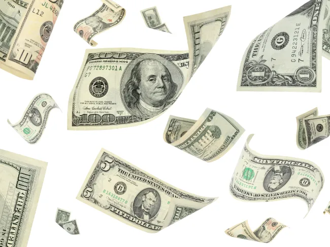 falling cash bills